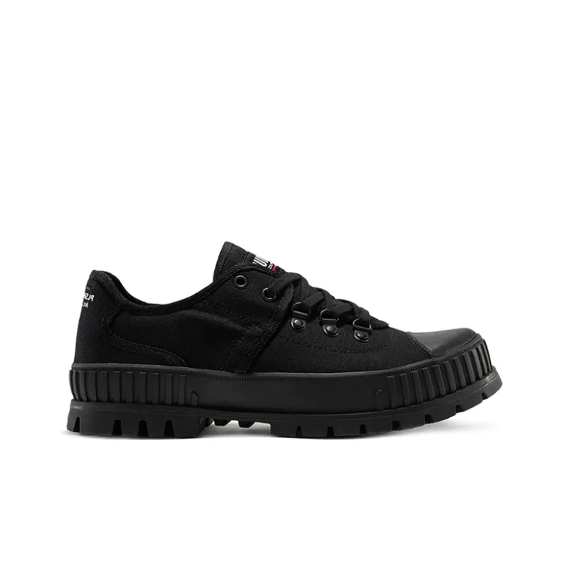 Palladium Canvas Shoes Unisex Low Top Black-1
