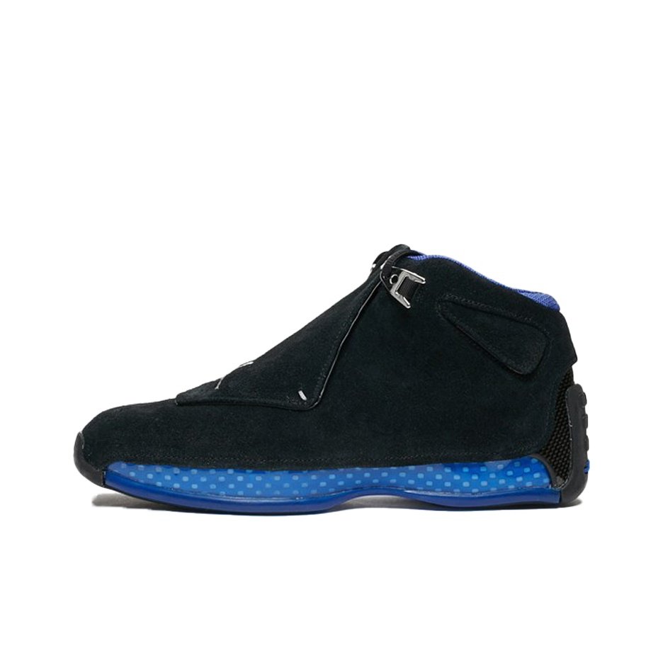 Black and blue jordan 18s online