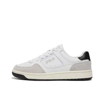 FILA Talga Club LT Anti Slip Wear Resistant Low Top Skateboard Shoes Unisex White Gray Korean Style