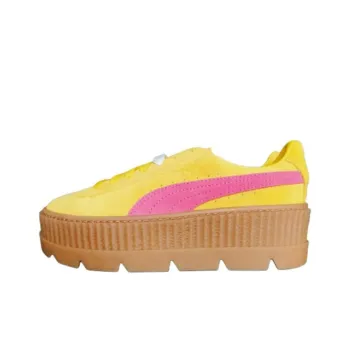 PUMA Cleated Creeper Rihanna Fenty Suede Lemon Women's