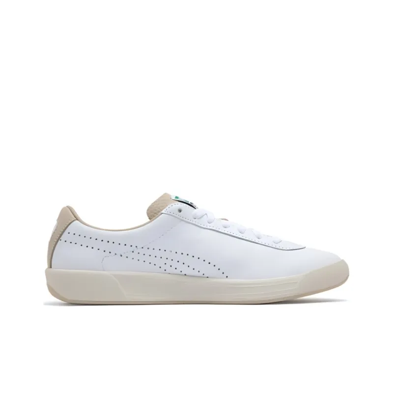 PUMA Star OG Premium Anti Slip Wear Resistant Low Top Skateboard Shoes Unisex White Brown-1