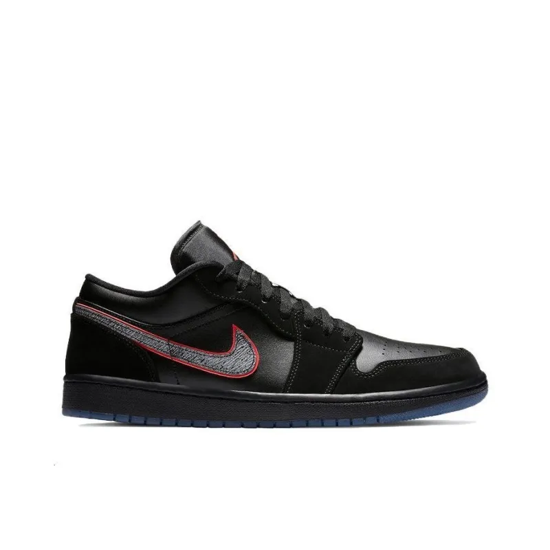 JORDAN 1 Low Black Red Orbit-1