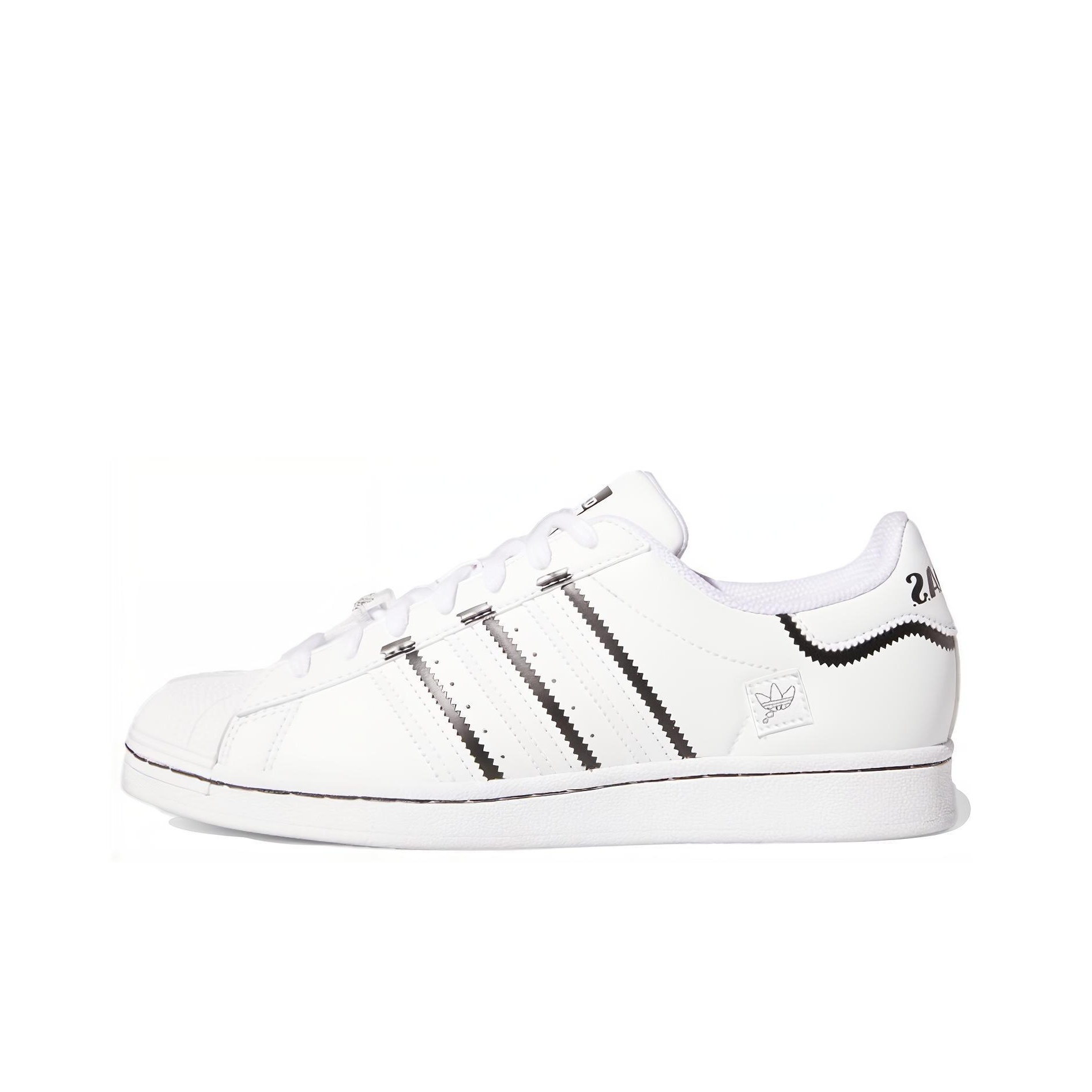 Adidas Originals Superstar Thin Stripes White Black POIZON