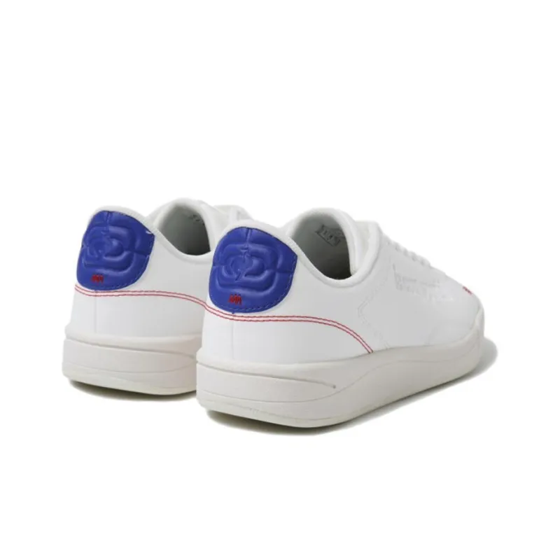 Le Coq Sportif Anti Slip Wear Resistant Low Top Skateboard Shoes Unisex White Blue-3