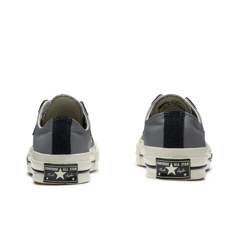 Converse Chuck 1970s Leather Low Top Grey Black Women's-3
