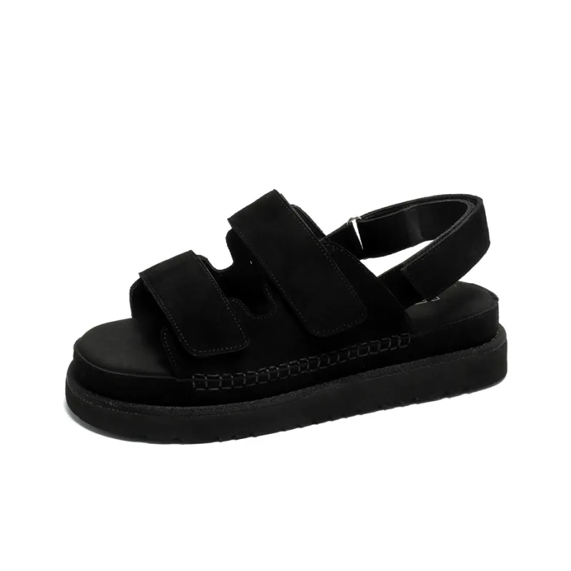 SHUPATE Beach Sandals Unisex Khaki/Chestnut/Black-7
