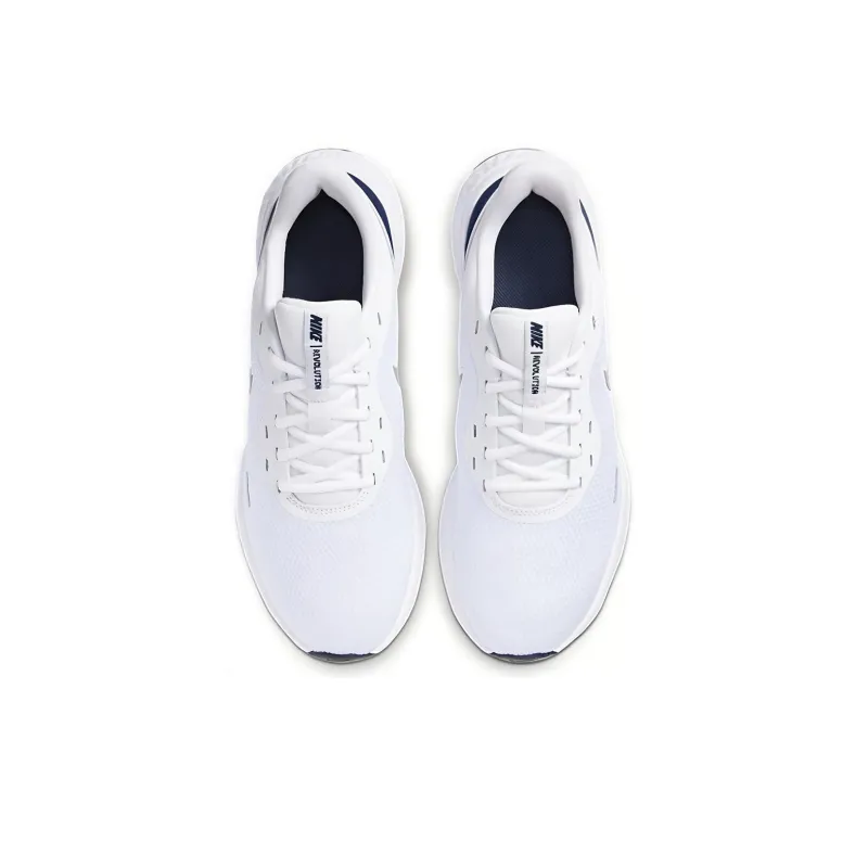 Nike Revolution 5 White Midnight Navy-3