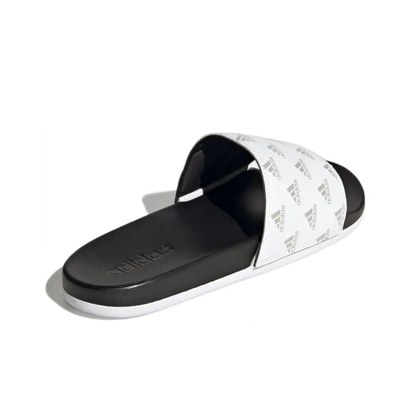 Adilette Adidas Comfort Slide 'Repeat Logo - White'-3