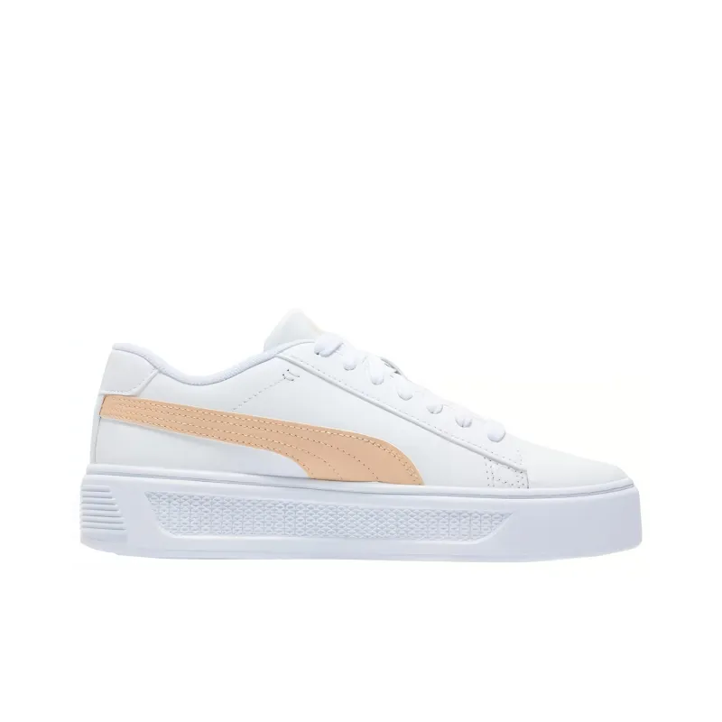 PUMA Smash Platform V3 'White/Beige' Women's-1