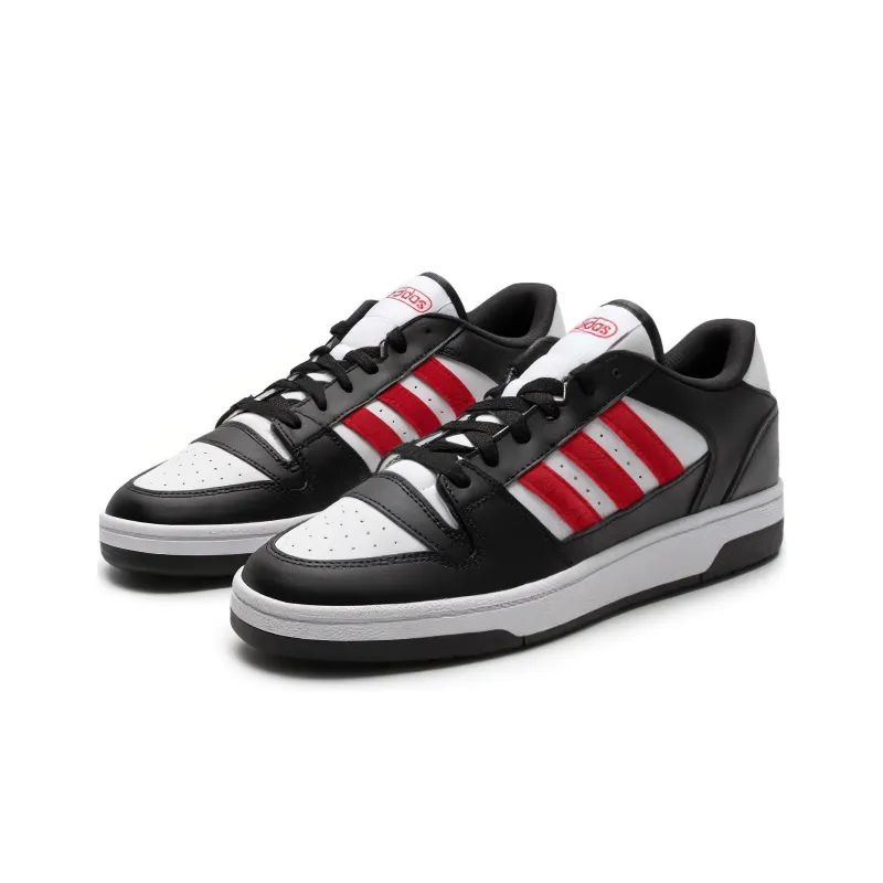Adidas TURNAROUND LOW Anti Slip Wear Resistant Low Top Basketball Shoes Unisex Black White-3