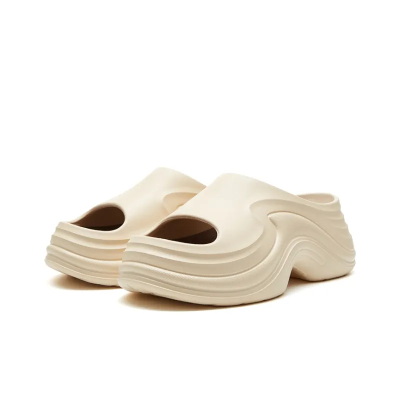 BOREE Slide Slippers Unisex Light Apricot/Cool Black/Scarlet Orange/Fuchsia-2