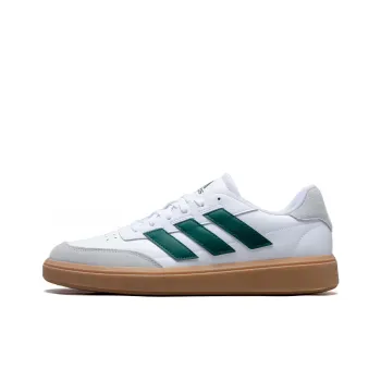 Adidas COURTBLOCK Cushioning Anti Slip And Wear Resistant Low Top Tennis Shoes Men's White Green