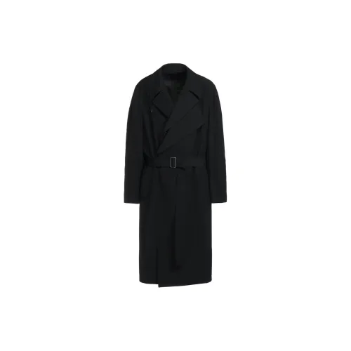 Yohji Yamamoto Trench Coats Unisex Black