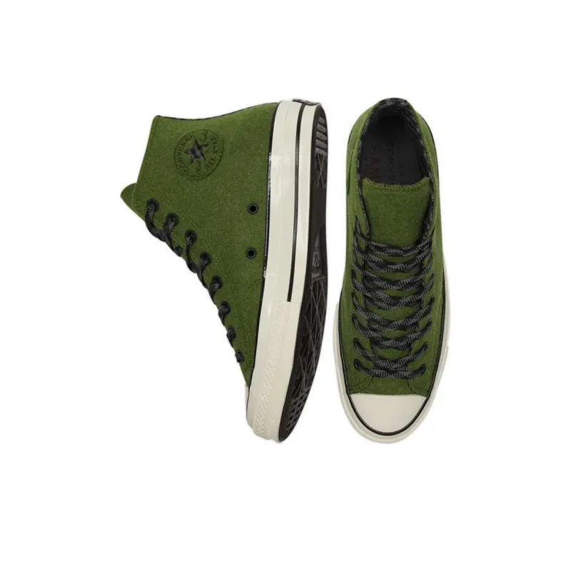 Converse Chuck 70 High Flannel 'Green'-3