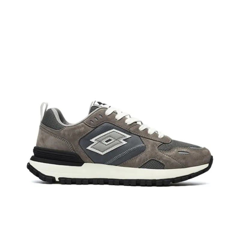 LOTTO Sportlife Coverage Low-Top Running Shoes Men's Steel Gray White Black-1
