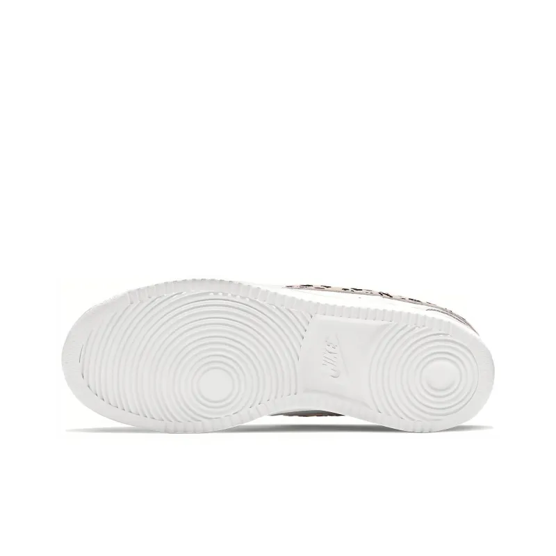 Nike Court Vision Low Leopard Swoosh White Women's-5