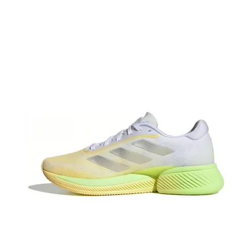 Adidas Supernova Eterno Running Shoes Women's Low-Top White/Metallic Iron Gray/Yellow