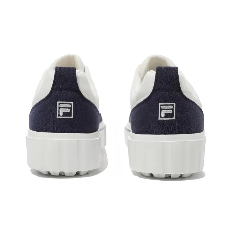 FILA Cushioning, Wear Resistant Low Top Skateboard Shoes Unisex White Black Korean Style-4