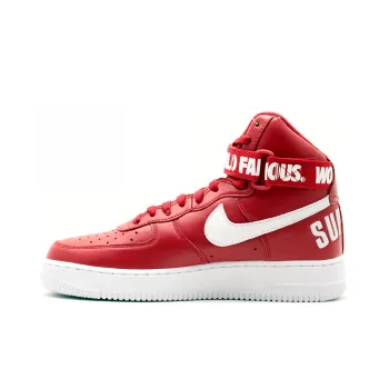 Nike Air Force 1 High Supreme World Famous Red