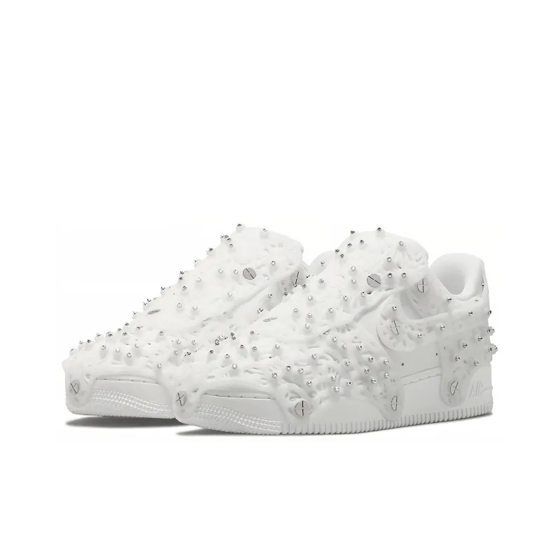 Nike Air Force 1 Low Swarovski Retroreflective Crystals White Women's-2