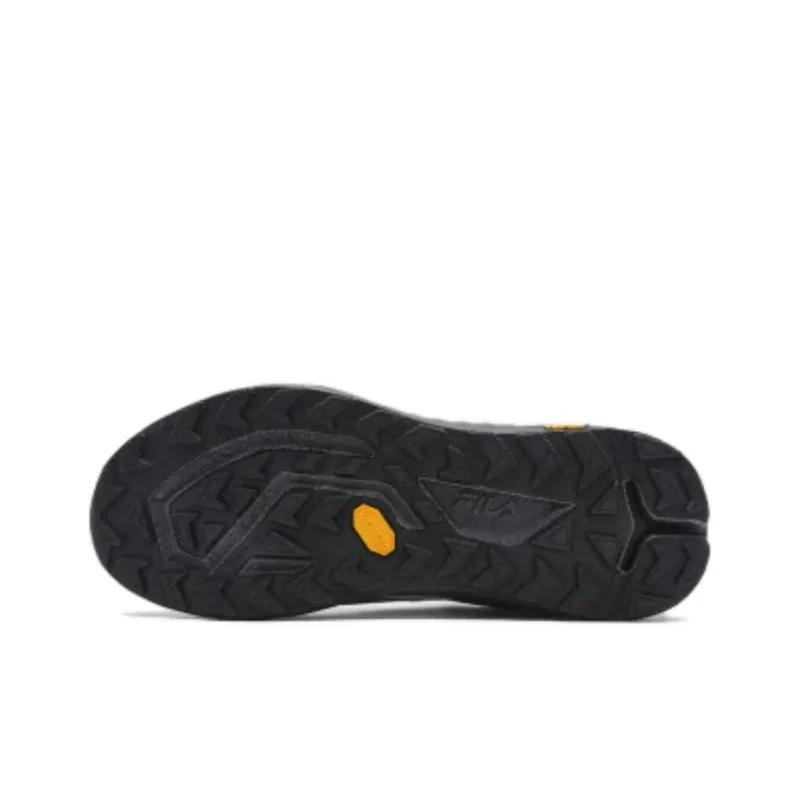 FILA BOA WOLF Slip Resistant Low Top Casual Running Shoes Men's Black White-4