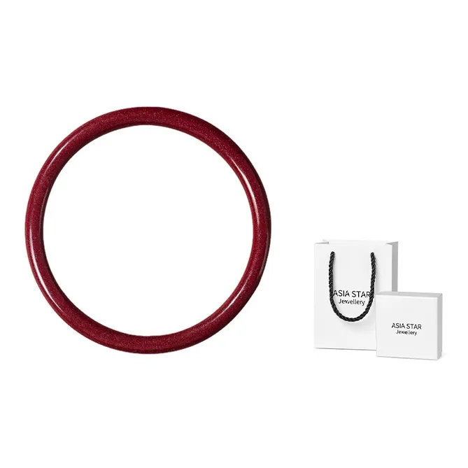 Asia Star Reconstructed Cinnabar Bangles Women's-1