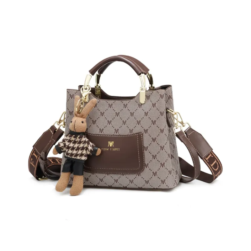 Weymond PVC Shoulder Bags Handbags Regular Women's Coffee/Earth Yellow-2
