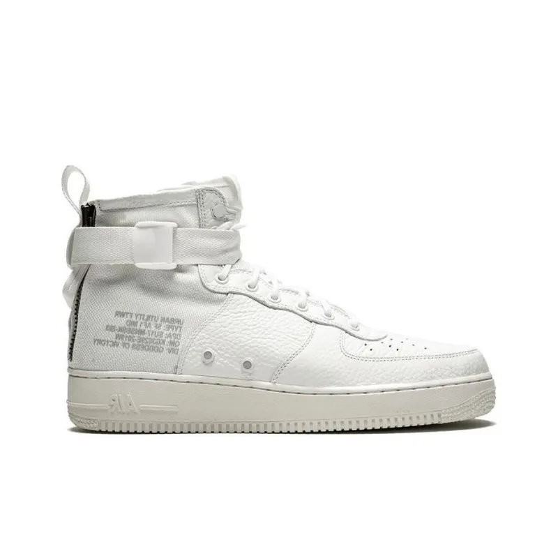 Nike Sf Air Force 1 Mid Triple Ivory-1