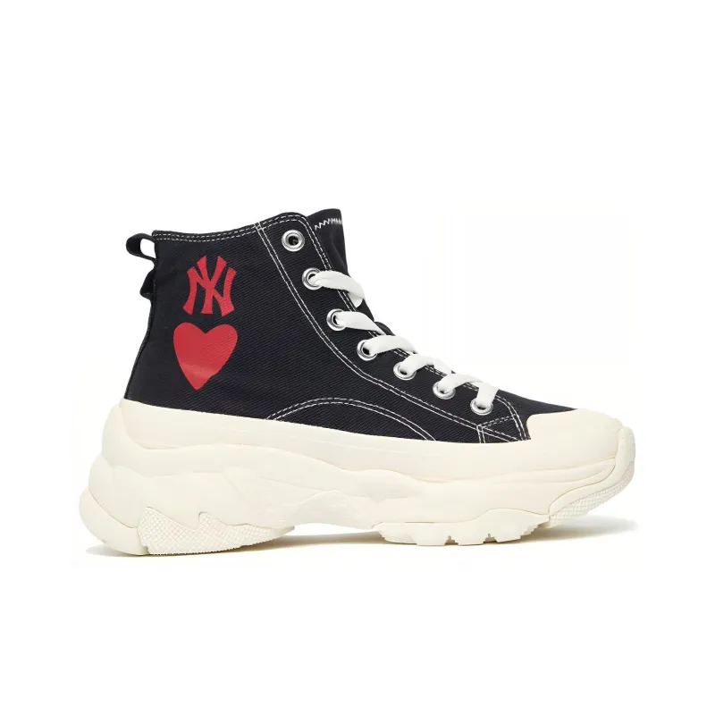 MLB Chunky High Anti Slip And Wear Resistant Lightweight High Top Canvas Shoes Unisex-1
