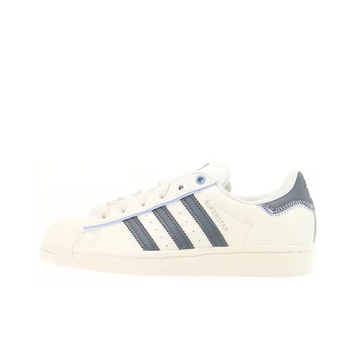 Adidas Originals Superstar Skateboard Shoes Unisex Low-Top White/White/Concrete Gray