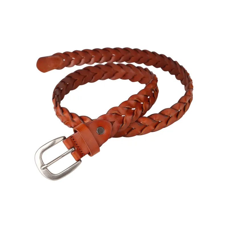 Jaylen Oos Handmade Perforated Pin Buckle Style Leather Belts Women's Width  3CM-8