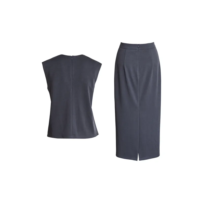 ROEYSHOUSE Skirt Set Women's Gray Blue-1