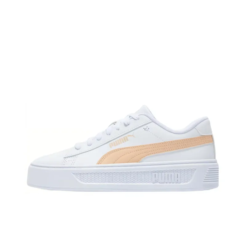 PUMA Smash Platform V3 'White/Beige' Women's-0