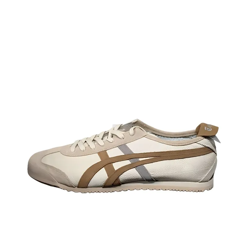 Onitsuka Tiger MEXICO 66 Cushioning Low Top Casual Shoes Unisex Beige Brown-0