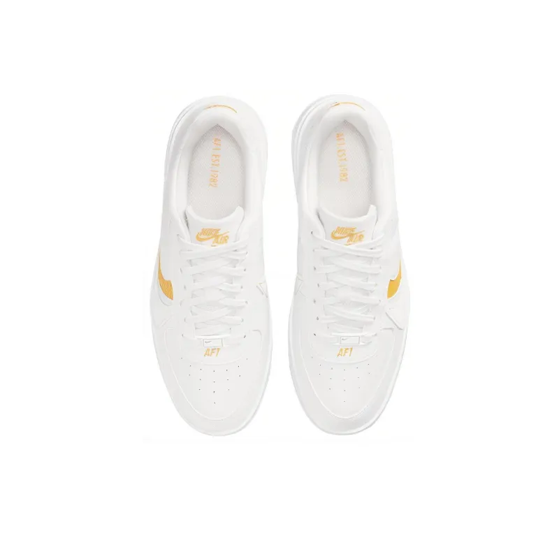 Nike Air Force 1 PLT.AF.ORM White Yellow Ochre Women's-3