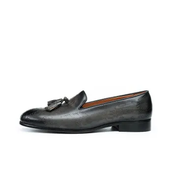 ASTON M.JAZZ Loafers Men Dark Gray/Brown