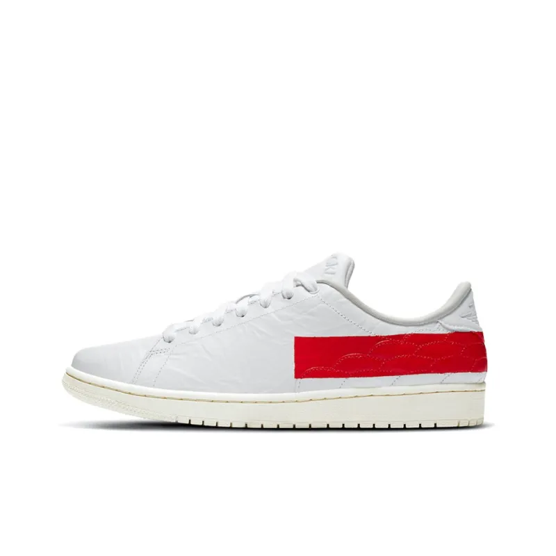 JORDAN 1 Centre Court White University Red-0