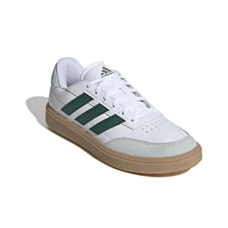 Adidas COURTBLOCK Cushioning Anti Slip And Wear Resistant Low Top Tennis Shoes Men's White Green-2