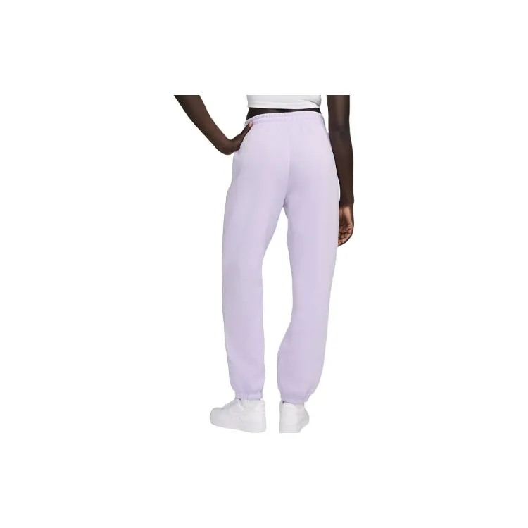 Nike Sportswear Phoenix Fleece Knitted Sports Pants Women's Purple Mist-1
