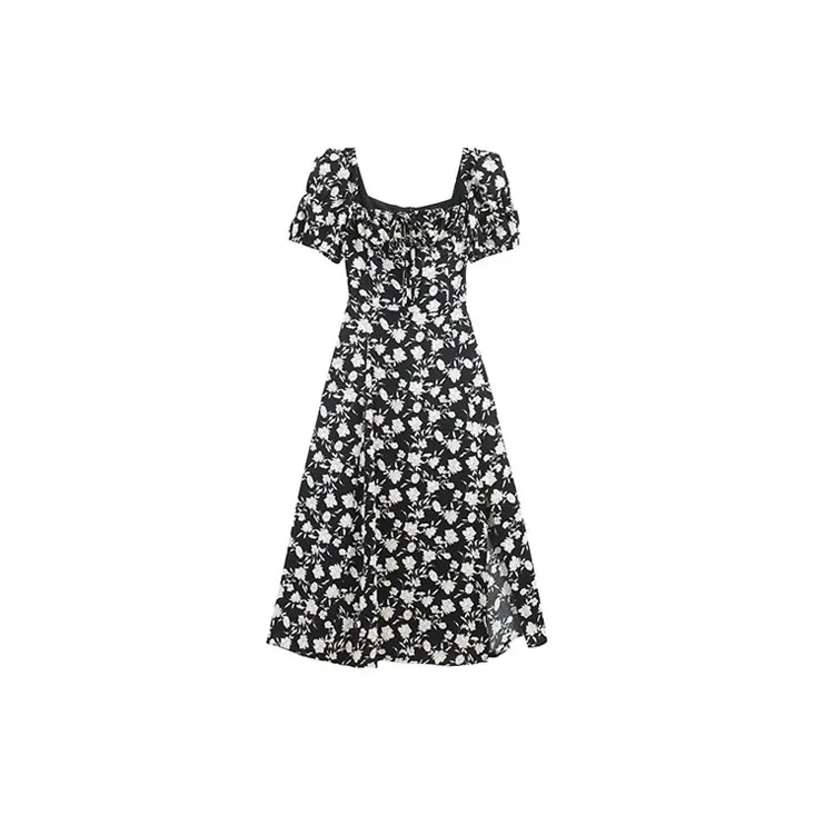 HUASJ Short Sleeved Dresses Women's Multicolor-1