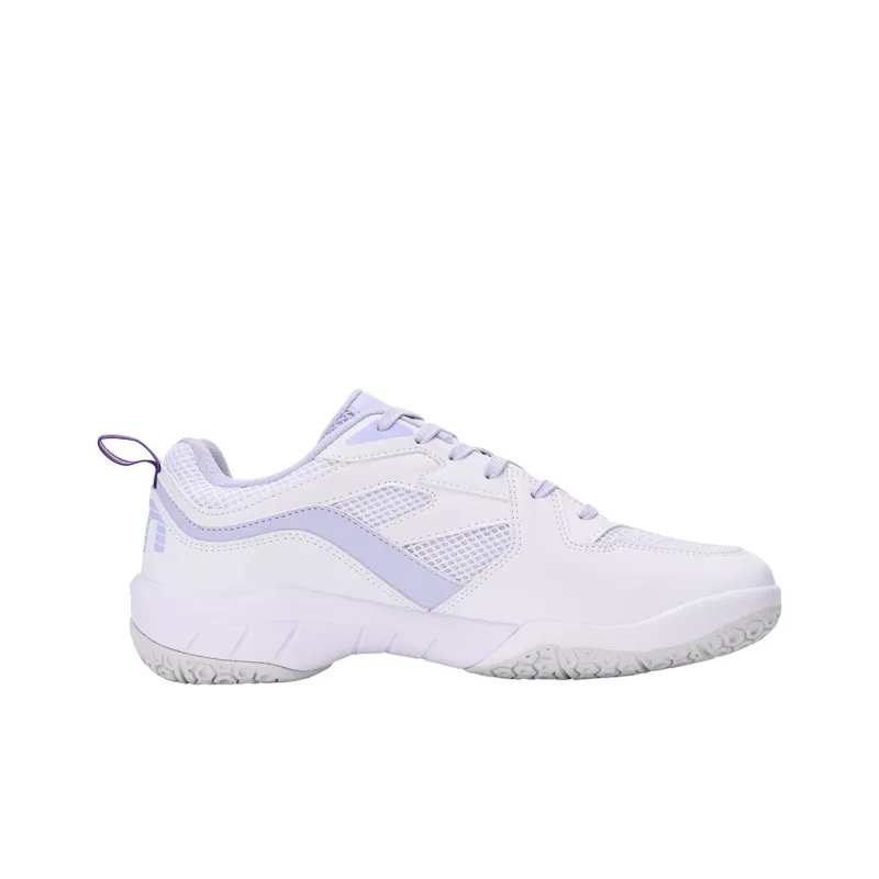 KUMPOO Nebula KH D16 Slip Resistant And Breathable Low Top Badminton Shoes Unisex White Purple-1
