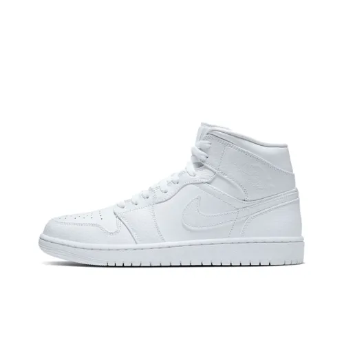 Air Jordan 1 Mid 'Triple White' 2020