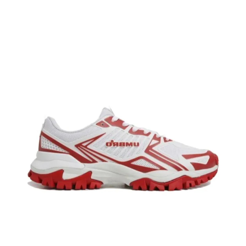Umbro Non slip Lightweight Low Top Running Shoes Unisex White Red-1