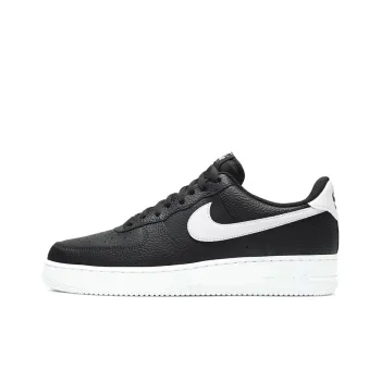 Nike Air Force 1 Low '07 Black White Pebbled Leather