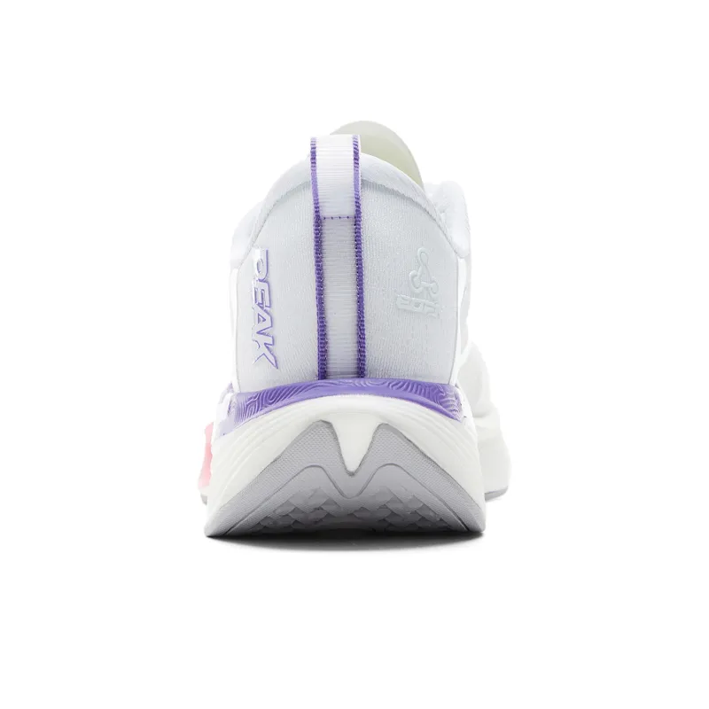 PEAK Cushioning Anti-Slip And Wear-Resistant Rebound Low-Top Running Shoes Men's Large White Purple-4