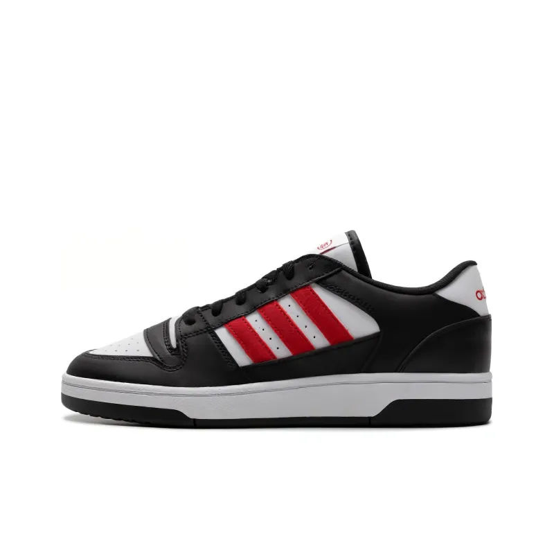 Adidas TURNAROUND LOW Anti Slip Wear Resistant Low Top Basketball Shoes Unisex Black White-0