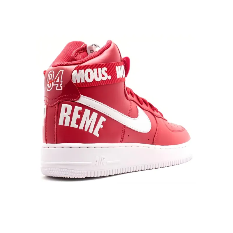 Nike Air Force 1 High Supreme World Famous Red-3