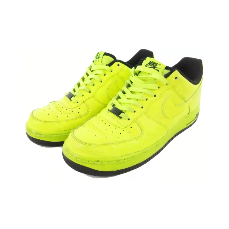 Nike Air Force 1 Warm Anti Slip And Wear Resistant Low Top Skateboard Shoes Unisex Light Green-4