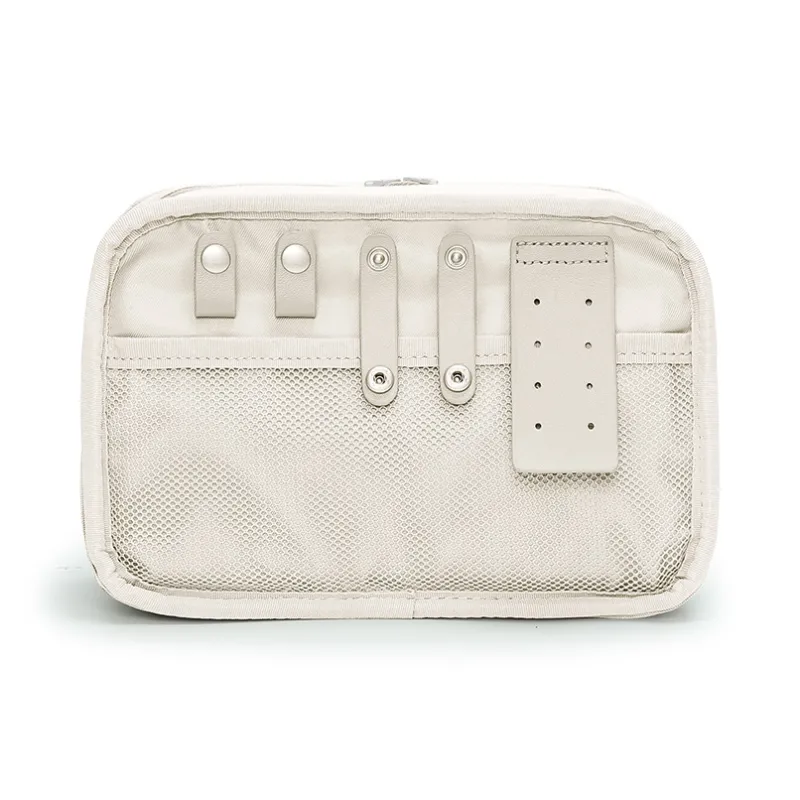 MYD Polyester Toiletry Bag, Makeup Bag Regular Unisex White-1
