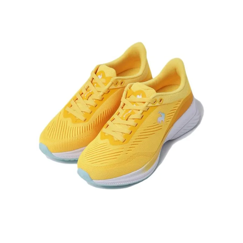 Le Coq Sportif Cushioning, Wear Resistant Low Top Running Shoes Unisex Yellow White-2